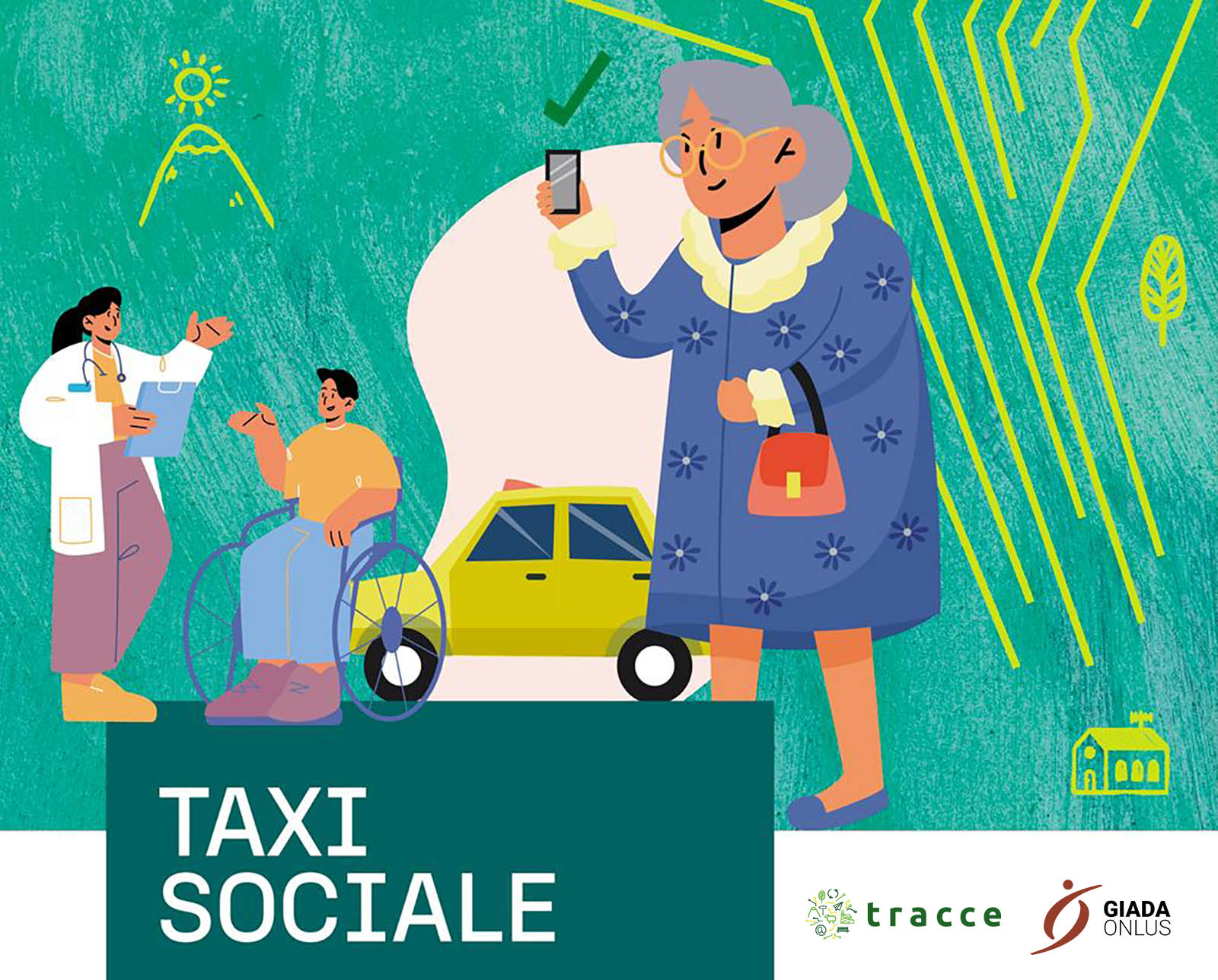 Tracce, immagine servizio taxi sociale