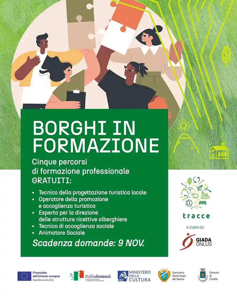 Borghi in formazione, la locandina di lancio dell'iniziativa